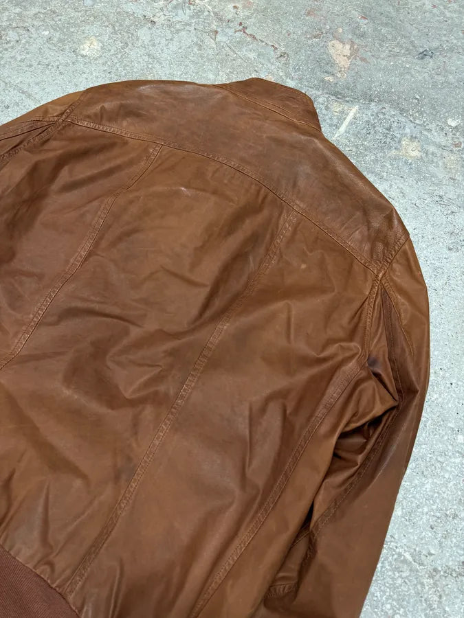 FW2008 Rick Owens Bordeaux  Asymmetrical Leather Jacket NKmSYdT 7