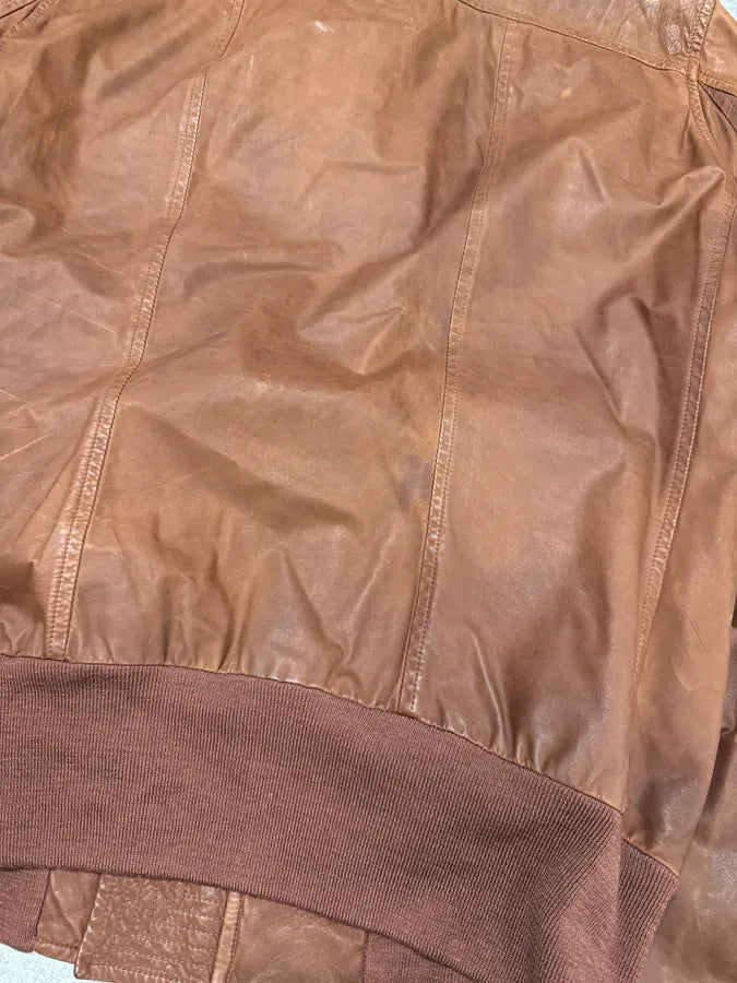 FW2008 Rick Owens Bordeaux  Asymmetrical Leather Jacket NKmSYdT 9