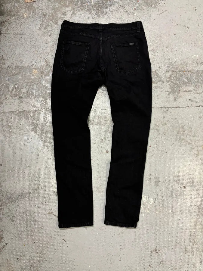 2010s Saint Laurent Black Dark Slim Jeans FMjhltR 5