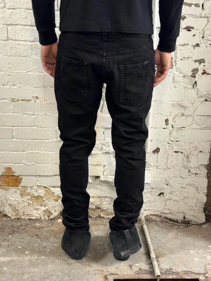 2010s Saint Laurent Black Dark Slim Jeans FMjhltR 3