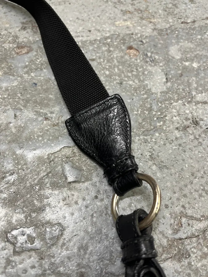 FW2008 Yves Saint Laurent Mombasa Organic Horn Handle Black Leather Shoulder Bag (OS) tTYbdJR 5