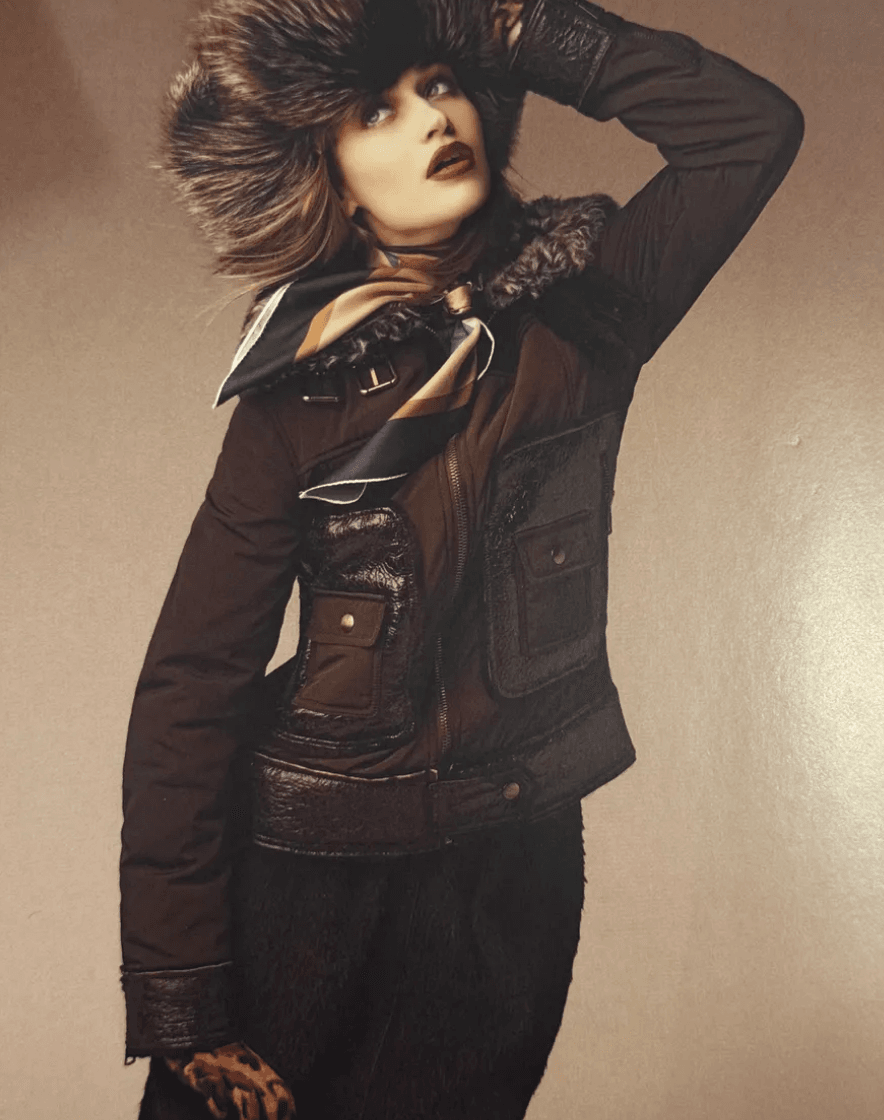 FW2009 Dolce & Gabbana Hybrid Nylon Shearling Black Jacket rwbvjJV 2