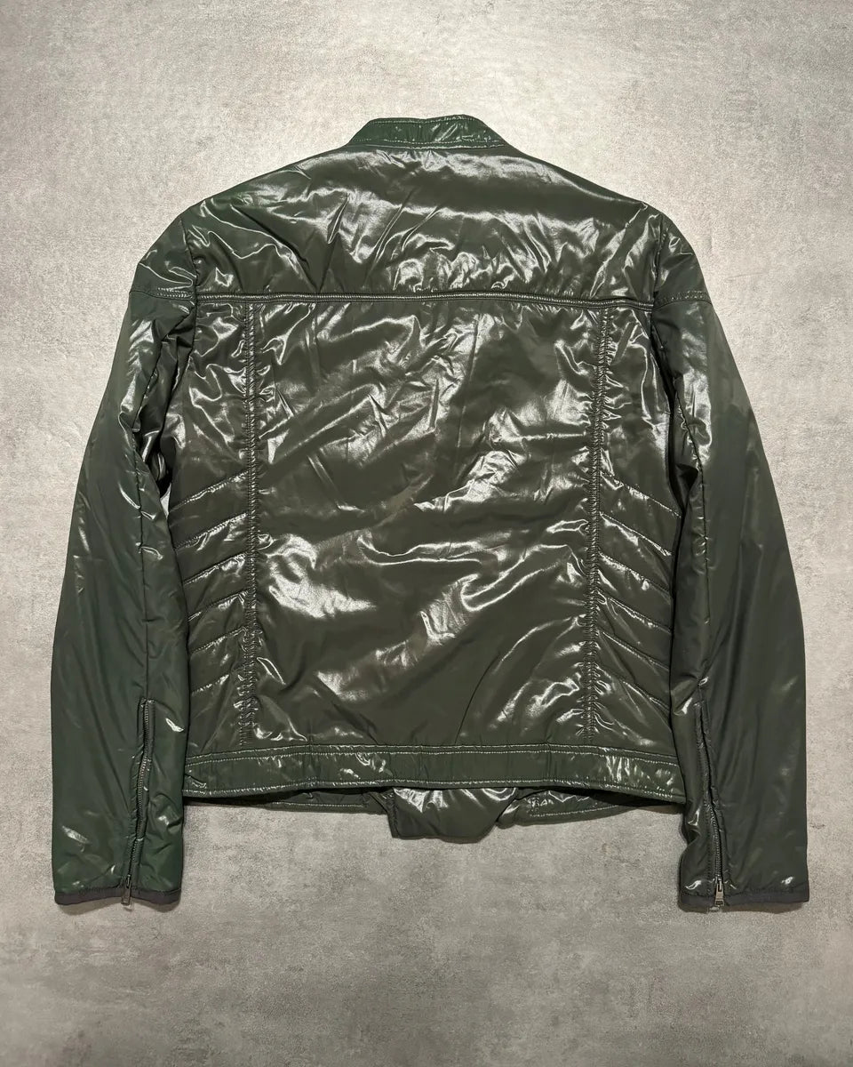 FW2009 Gucci Green Asymmetrical Avant-Garde Jacket YdmkBew 1