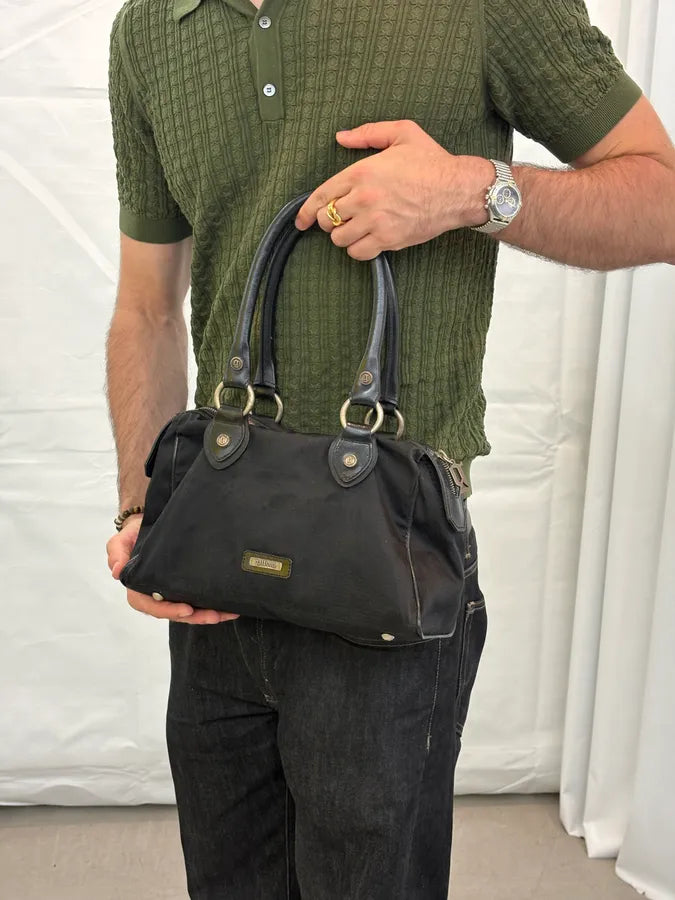 FW2009 John Galliano Black Newspaper Magazine Handle Bag UJVAlzv 1