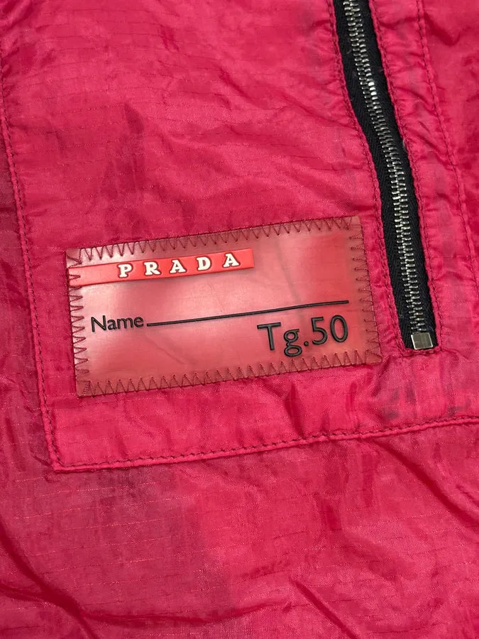 FW2009 Prada Red Nylon Quilted Puffer Jacket  VfmlYth 10