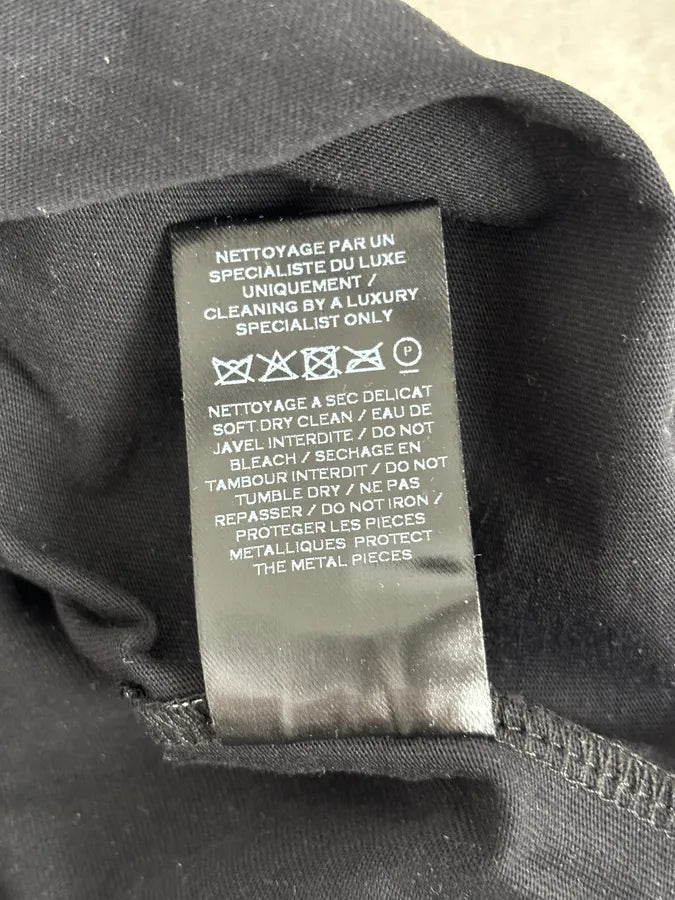 AW2018 Balmain Black Cotton Striped Polo Sweater FzgrONF 9