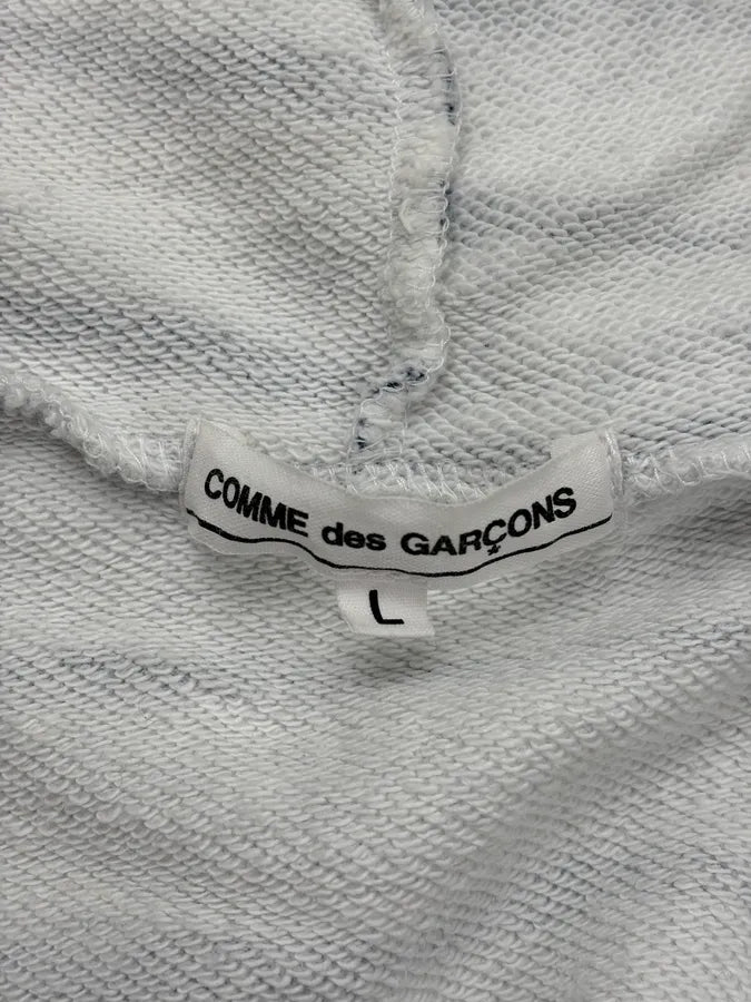 FW2010 Comme des Garçons Marine White Striped Zip-up Hoodie fxcLIOj 8