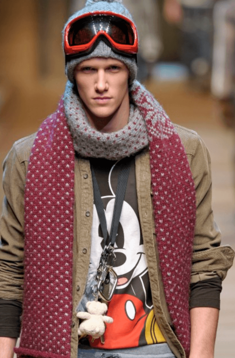 FW2010 Dolce & Gabbana Grey Mickey Mouse Graphic Longsleeve  EJtzuYQ 2
