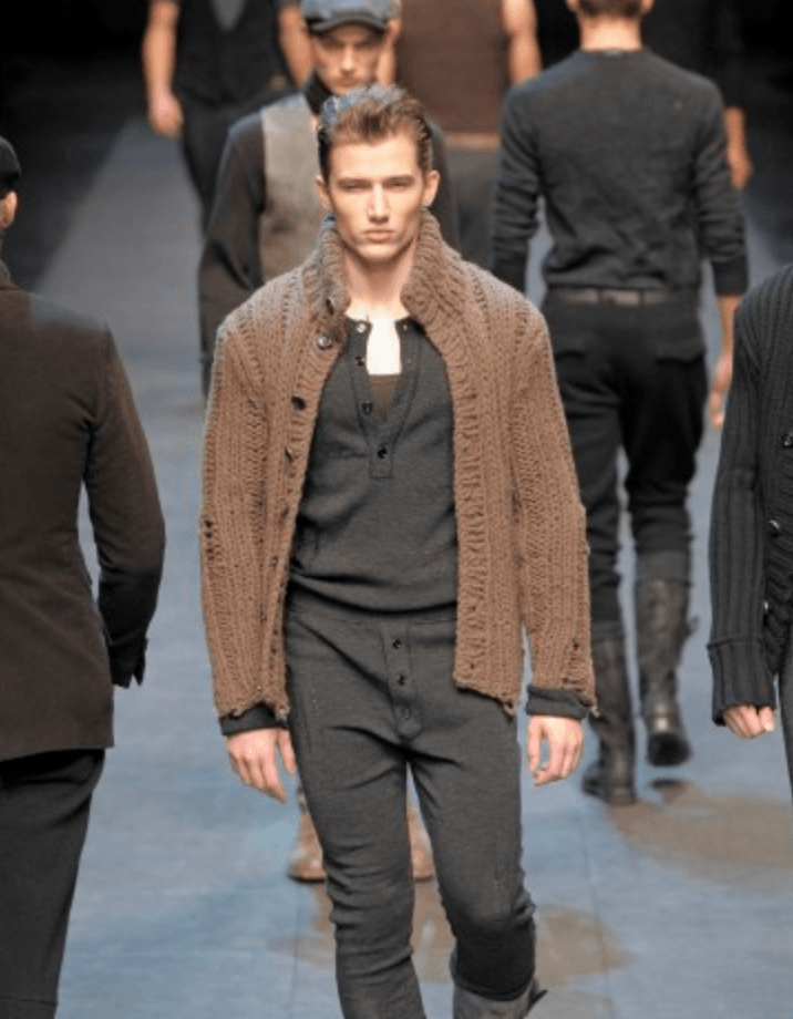 FW2010 Dolce & Gabbana Wool Buttoned Navy Cardigan UKyLnOr 2