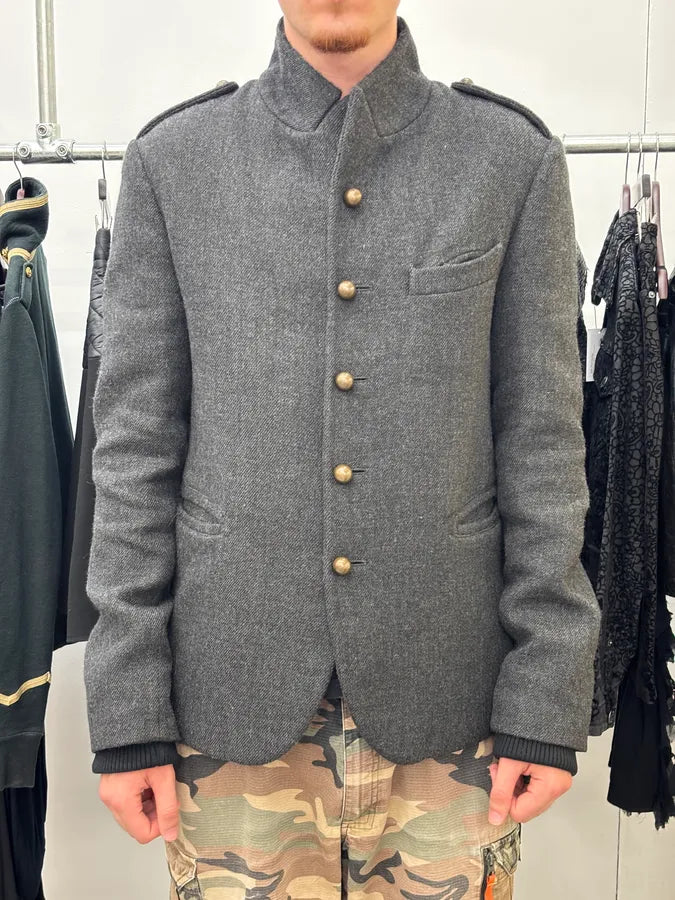 FW2010 Dsquared2 Grey Wool Military Buttoned Jacket BCiJExX 2
