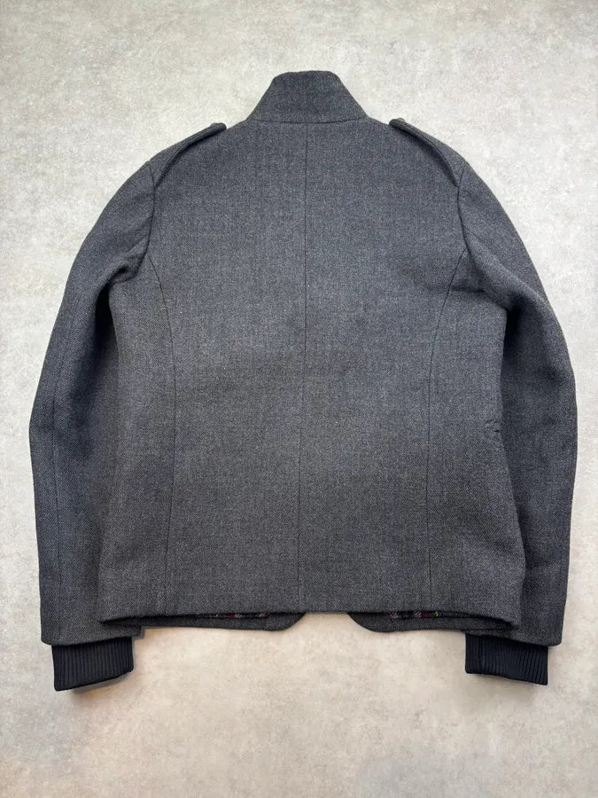 FW2010 Dsquared2 Grey Wool Military Buttoned Jacket BCiJExX 5