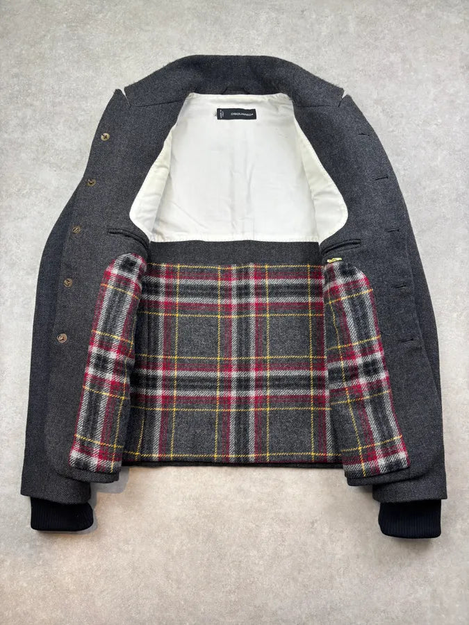 FW2010 Dsquared2 Grey Wool Military Buttoned Jacket BCiJExX 7