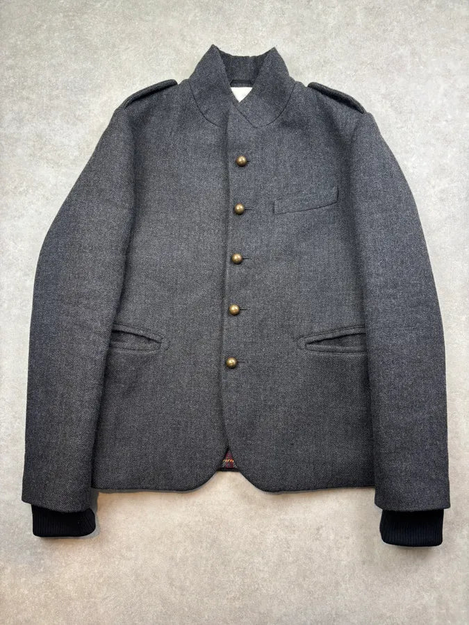 FW2010 Dsquared2 Grey Wool Military Buttoned Jacket BCiJExX 0