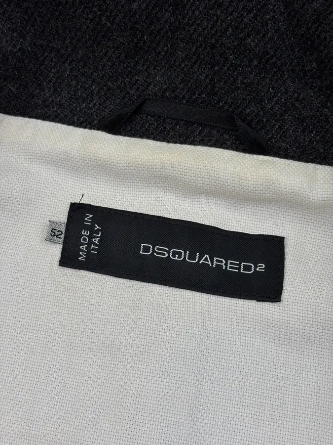 FW2010 Dsquared2 Grey Wool Military Buttoned Jacket BCiJExX 8