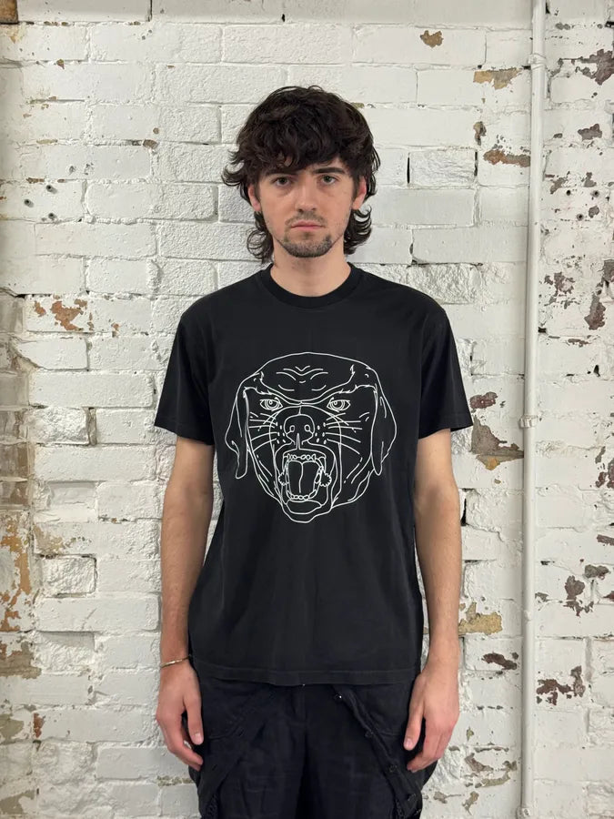 SS2017 Givenchy Black Cotton Rottweiler Graphic T-Shirt by Riccardo Tisci hnixpjw 1