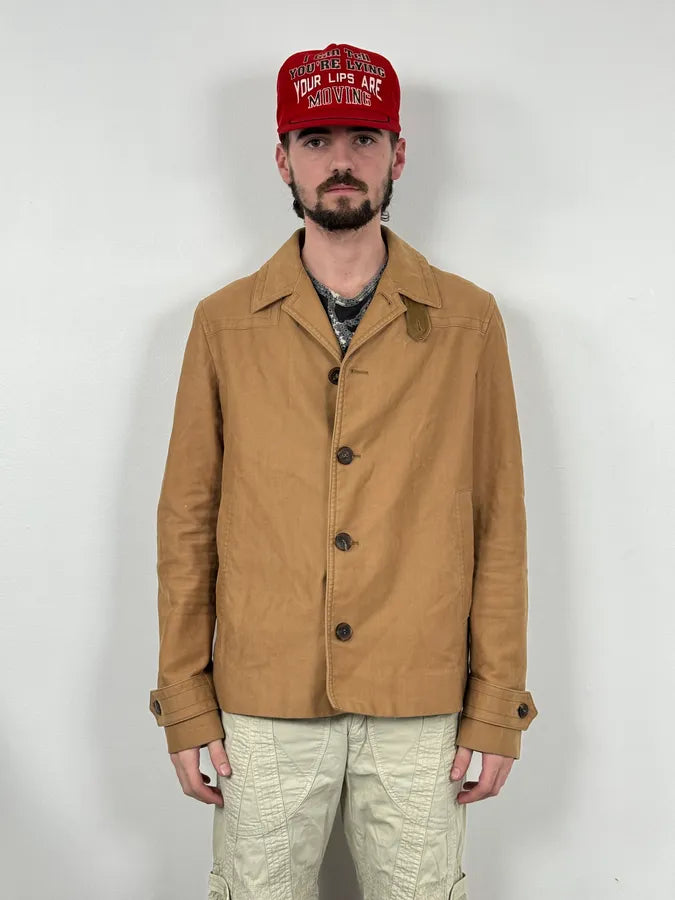 FW2010 Gucci Beige Buttoned Classy Jacket by Frida Giannini sLjzmok 1