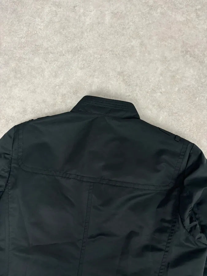 FW2008 Gucci Black Nylon Field Buttoned Officer Jacket by Frida Giannini WdJjRhm 5