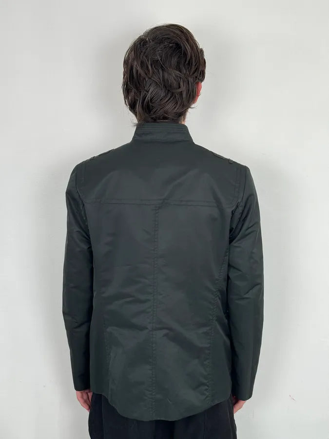 FW2008 Gucci Black Nylon Field Buttoned Officer Jacket by Frida Giannini WdJjRhm 2