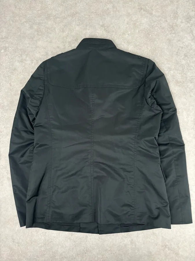 FW2008 Gucci Black Nylon Field Buttoned Officer Jacket by Frida Giannini WdJjRhm 4
