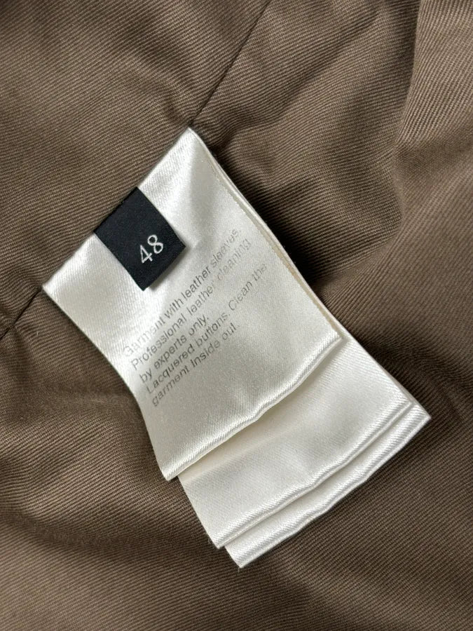 AW2010 Gucci Brown Hybrid Leather Sleeve Bomber Jacket ihYfrop 13
