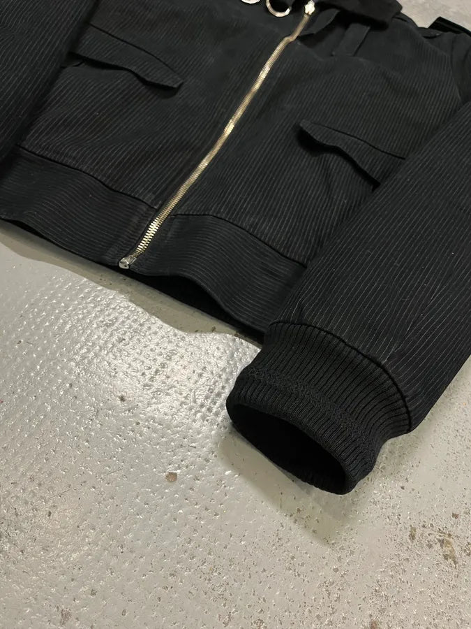 FW2010 Kris Van Assche Black Stripped Bomber Jacket  SHswpPs 5
