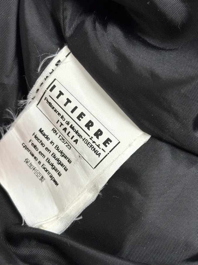 FW2012 Pierre Balmain Khaki Snake Cropped Asymmetrical Puffer Jacket PjFdtlp 8