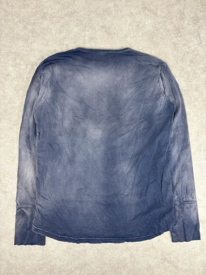 FW2010 Pierre Balmain Navy Gradient Ornamental Longsleeve zLAIzSm 4