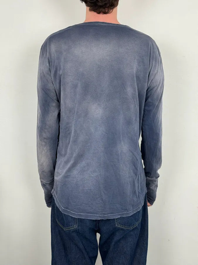 FW2010 Pierre Balmain Navy Gradient Ornamental Longsleeve zLAIzSm 2