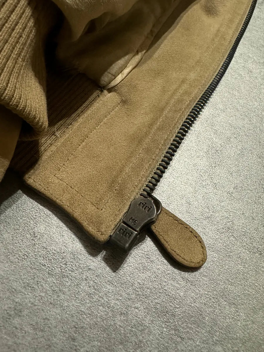 FW2010 Prada Beige Leather Soft Italian Jacket nKWSyRY 12