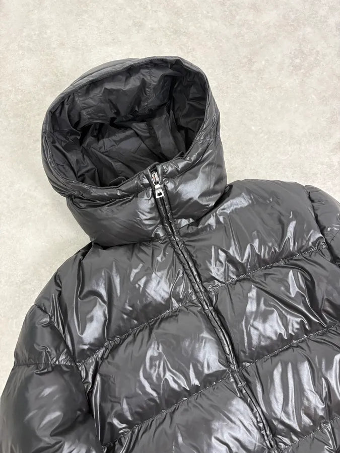 FW2010 Prada Black Nylon Quilted Puffer Jacket dyDnIpC 5