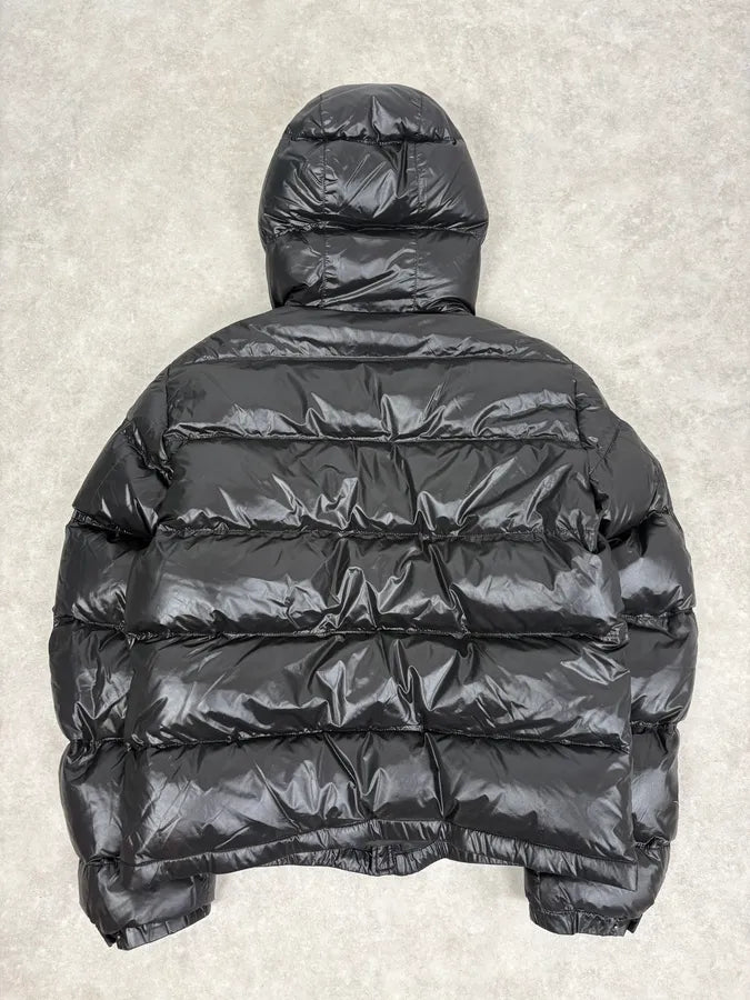 FW2010 Prada Black Nylon Quilted Puffer Jacket dyDnIpC 6