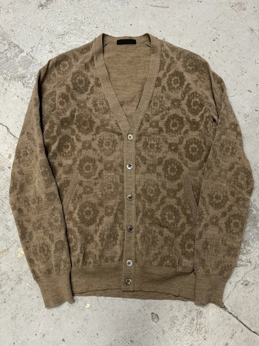 FW2010 Undercover Camel Wool Jacquard Cardigan sAxkche 3