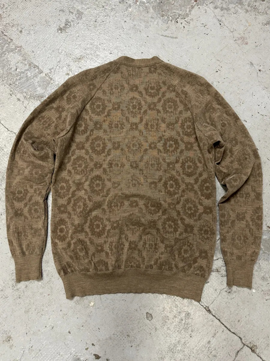 FW2010 Undercover Camel Wool Jacquard Cardigan sAxkche 4