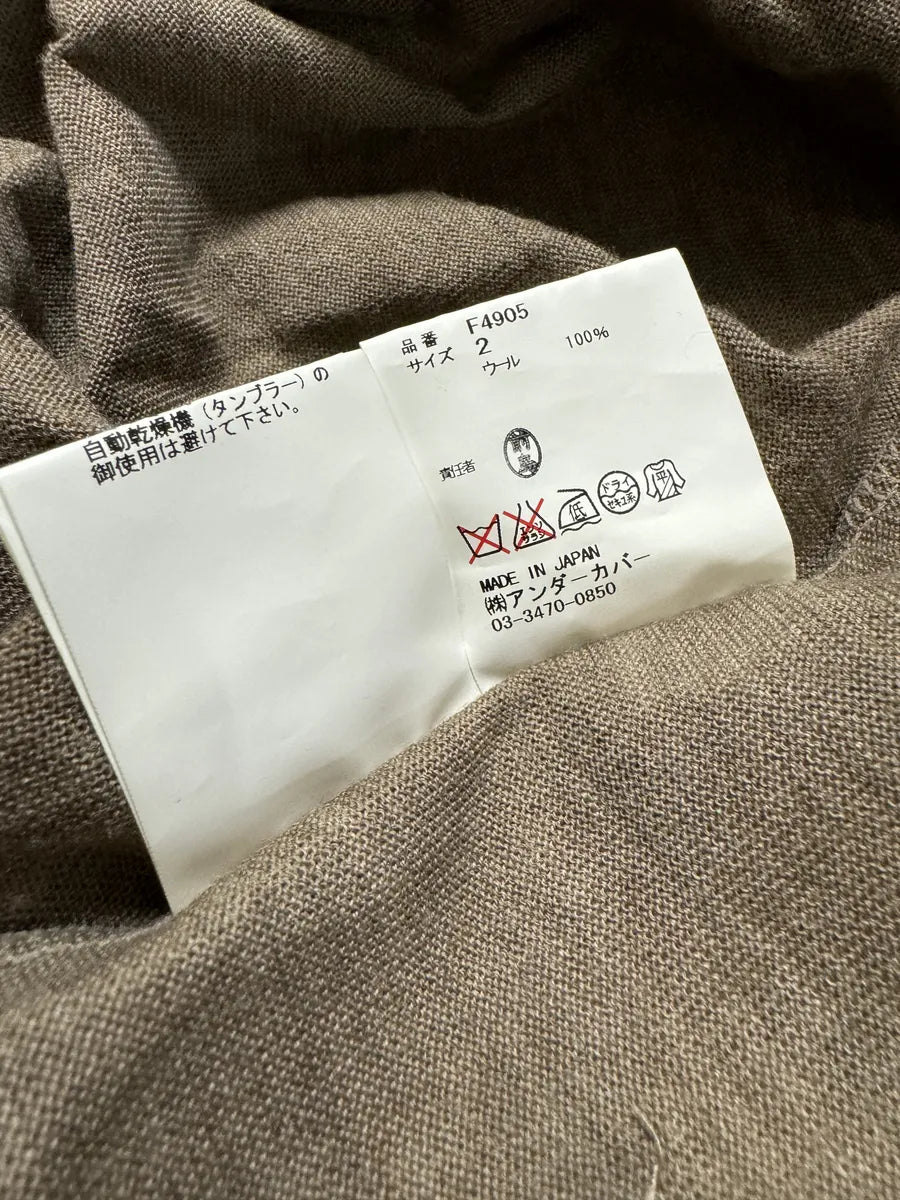 FW2010 Undercover Camel Wool Jacquard Cardigan sAxkche 6