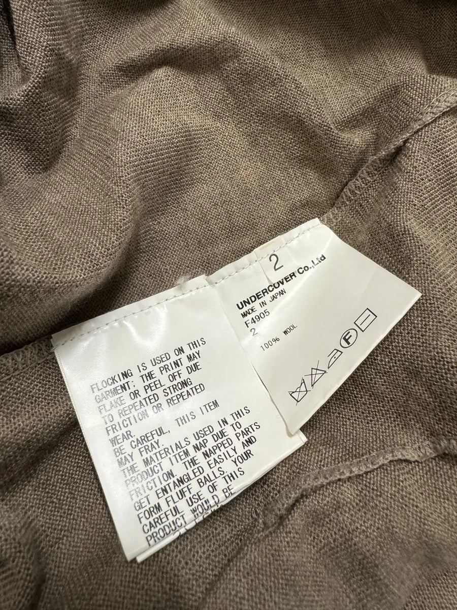 FW2010 Undercover Camel Wool Jacquard Cardigan sAxkche 7