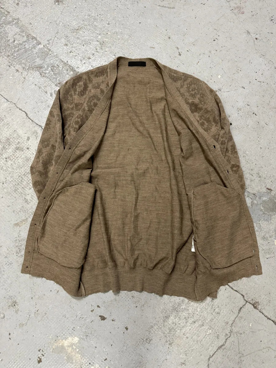 FW2010 Undercover Camel Wool Jacquard Cardigan sAxkche 8