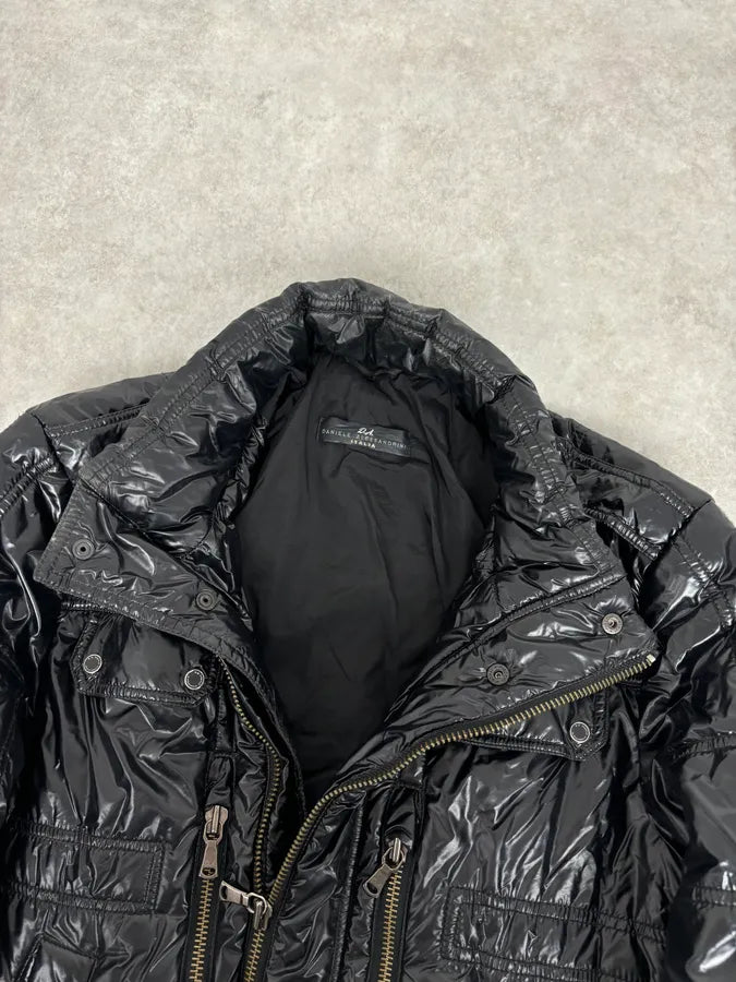 2010s Daniele Alessandrini Black Puffer Nylon Quilted Jacket XhQmMSN 7
