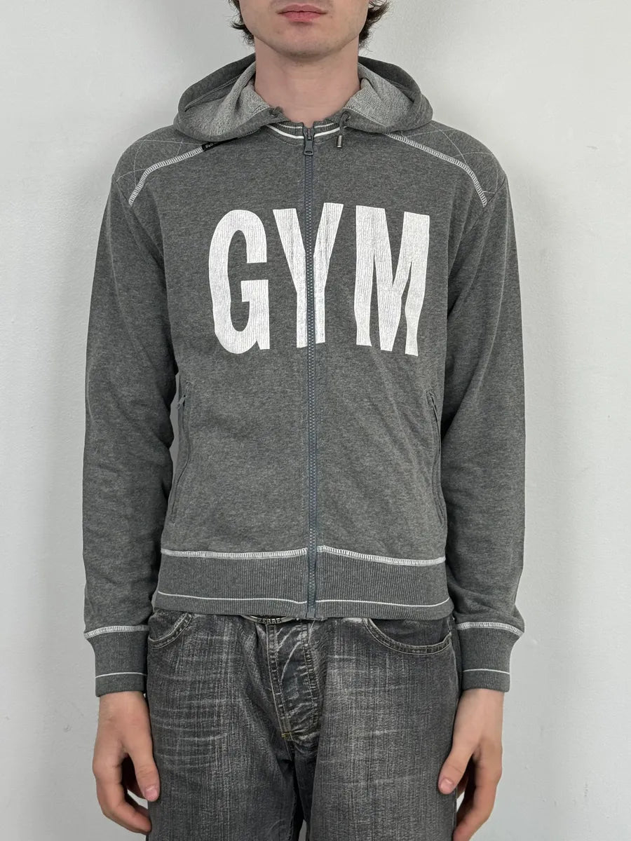 2000s Dolce & Gabbana Grey Gym Zip-up Hoodie  YgZtFpe 1