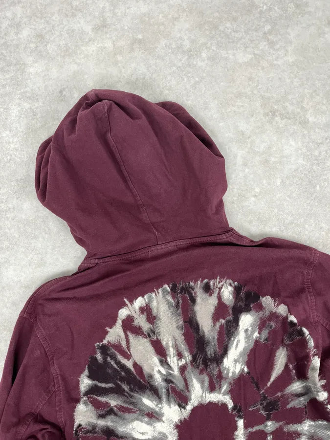 AW2019 Dries van Noten Bordeaux Psycho Hallucination Back Hoodie VrwjIEx 6