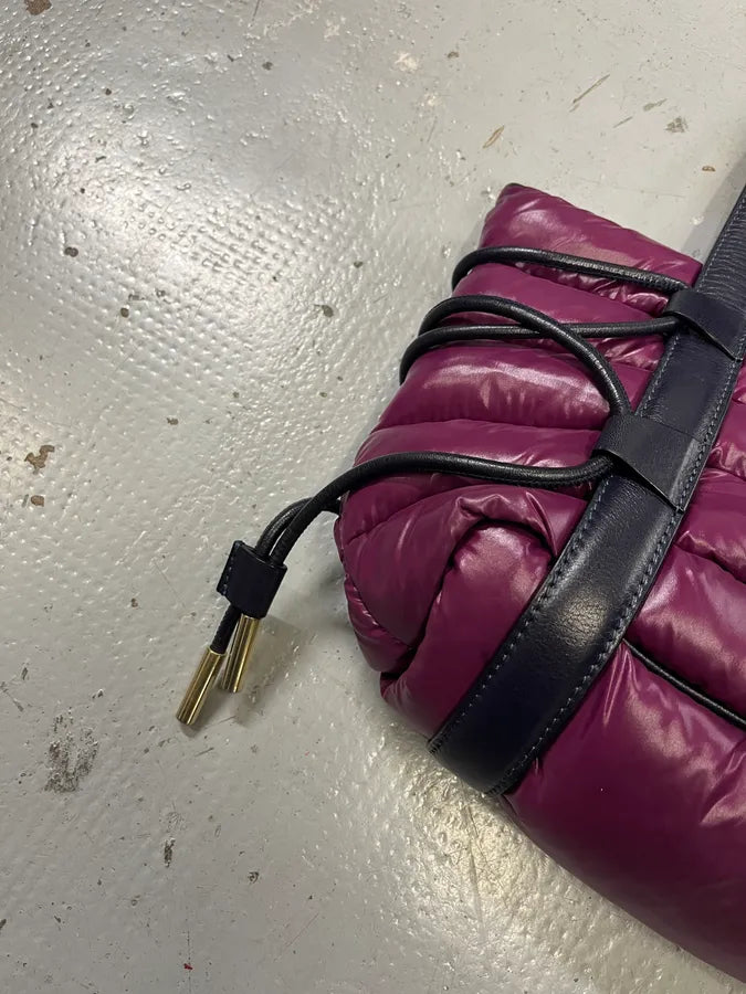 2010s Moncler Puffer Purple Handle Bag kMMgDbt 3