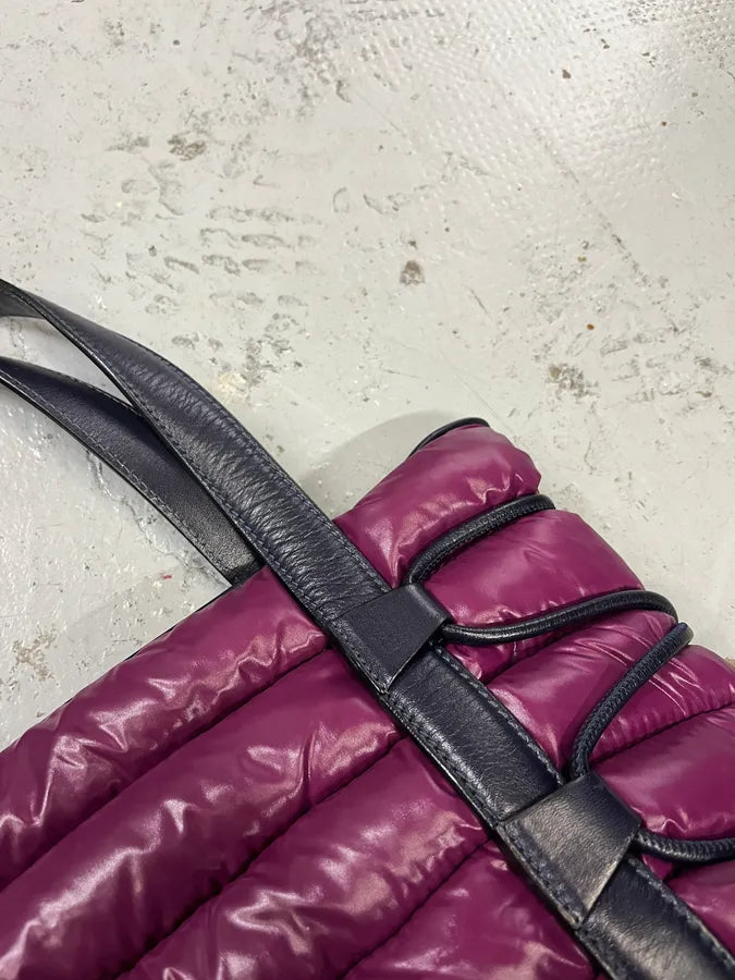 2010s Moncler Puffer Purple Handle Bag kMMgDbt 4