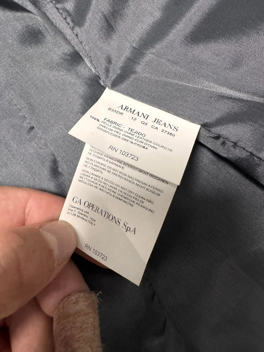 FW2011 Armani x Rihana Moto Black Leather Jacket jslDBBT 6