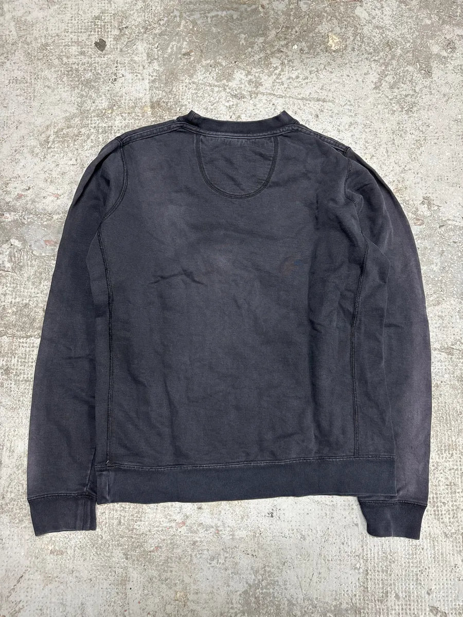 FW2011 Balenciaga Black Graphic Aged Crewneck Sweater (S) oYNCJwh 1