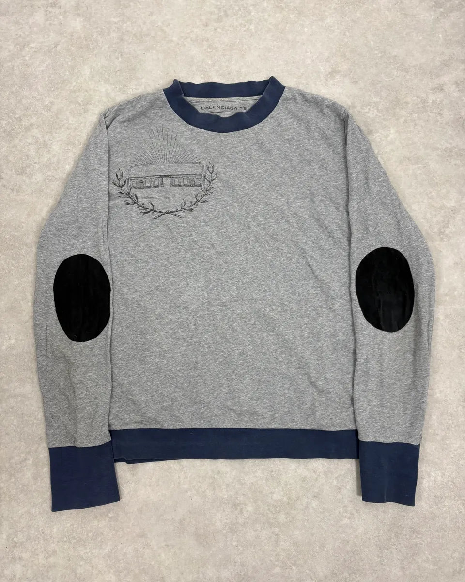 FW2011 Balenciaga Grey Crewneck Sweater cBvelRC 0