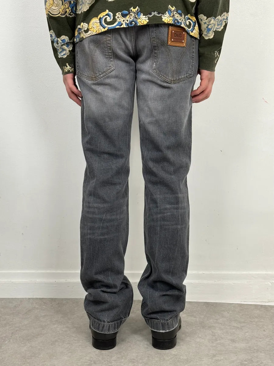 FW2011 Dolce & Gabbana Grey Faded Denim Jeans xjkXqrp 3