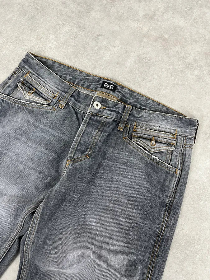FW2011 Dolce & Gabbana Grey Faded Denim Jeans xjkXqrp 5