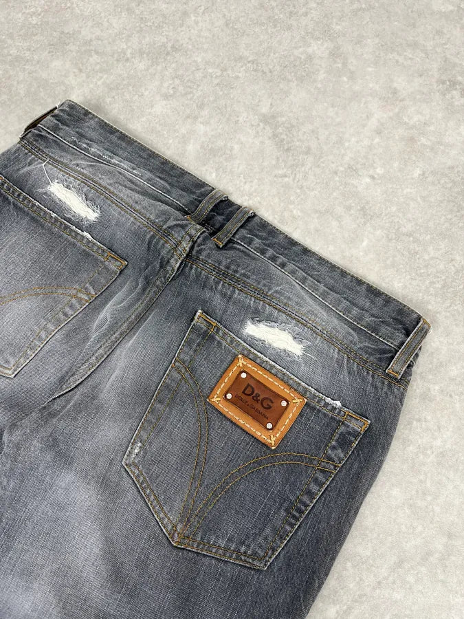 FW2011 Dolce & Gabbana Grey Faded Denim Jeans xjkXqrp 8