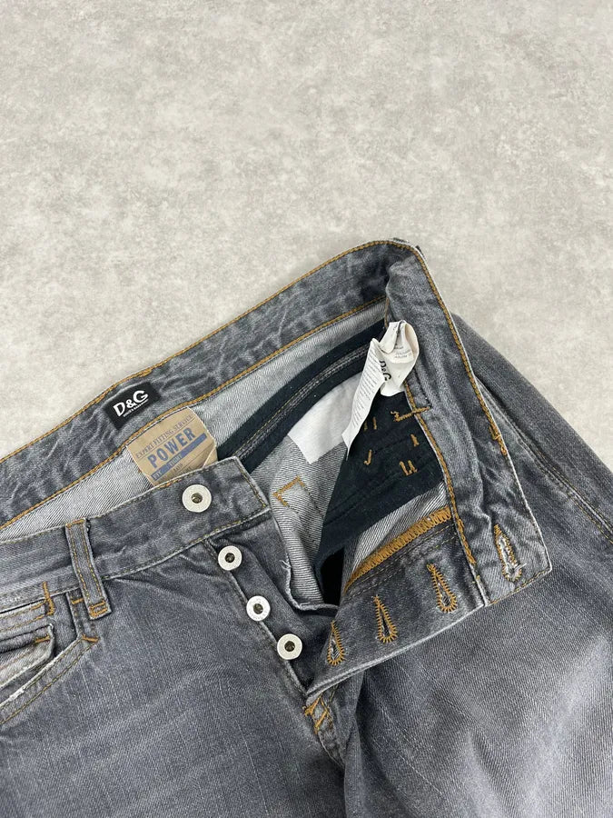 FW2011 Dolce & Gabbana Grey Faded Denim Jeans xjkXqrp 9