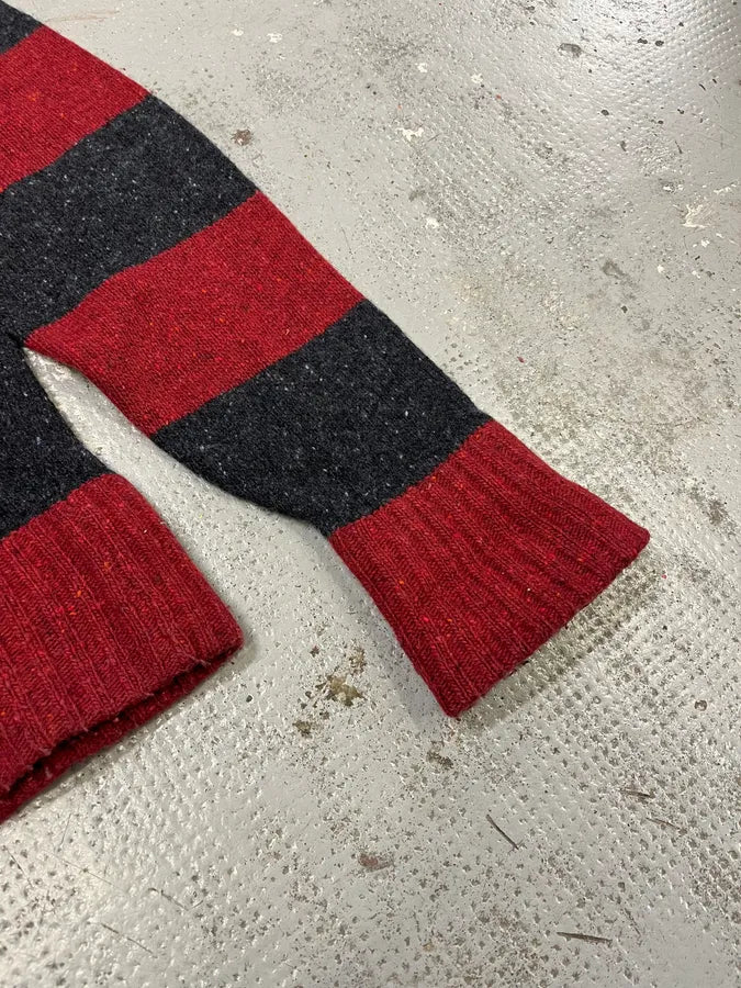 FW2011 Dolce & Gabbana Red & Grey Stripes Wool Sweater xLPlffo 5