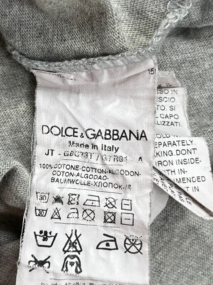 FW2011 Dolce & Gabbana Vergine Maria Grey Distressed T-Shirt HKGMCem 8